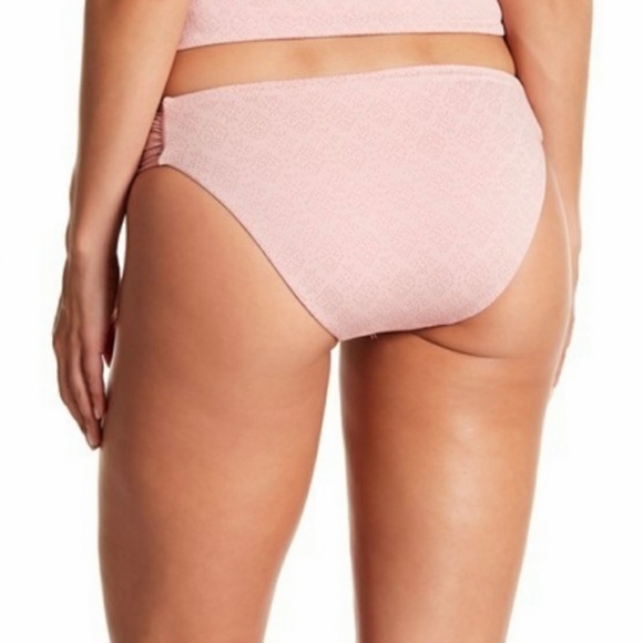 Lucky Brand All the Frills Side Sash Mauve Bikini Bottoms - Picture 2 of 9